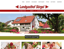 Tablet Screenshot of landgasthof-soergel.de